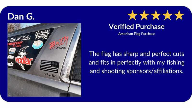 Magnetic American flags for trucks