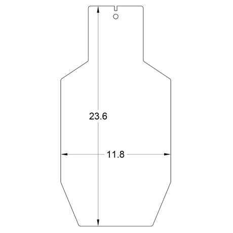 ipsc silhouette target dimensions