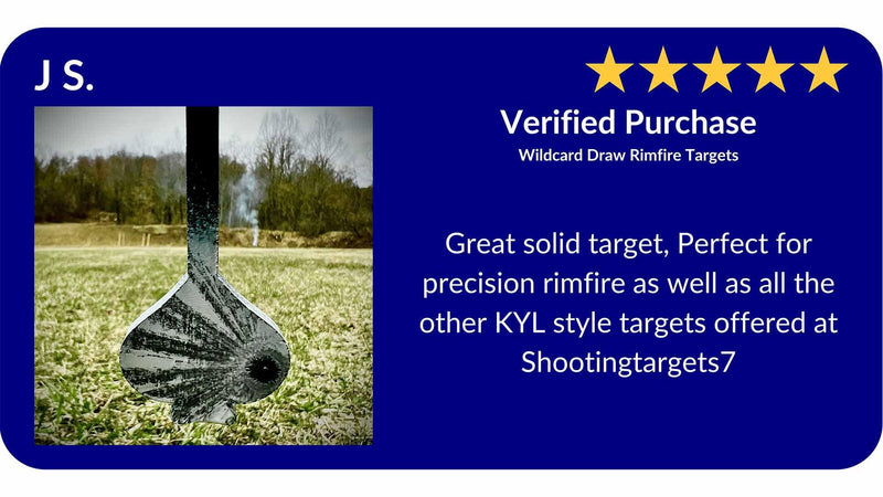 Steel playing card targets review
