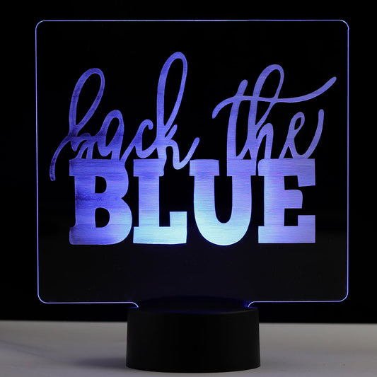 Back The Blue LED Sign