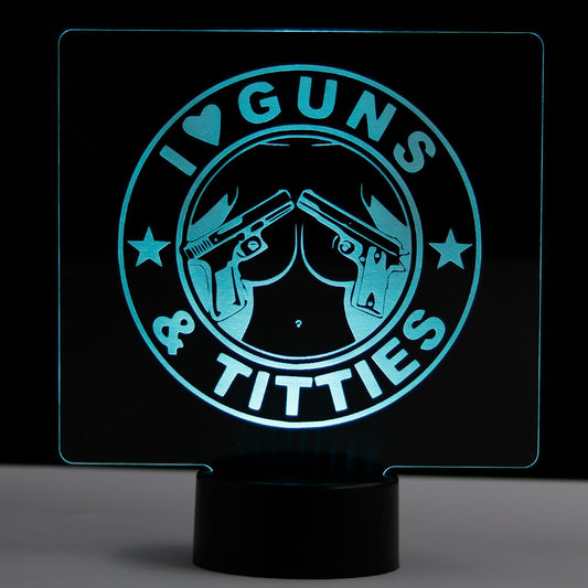 Guns N Titties LED Sign