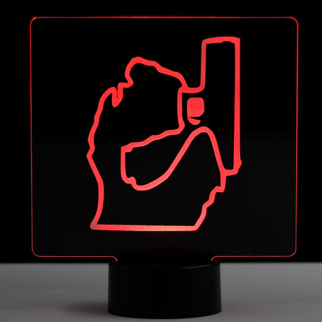 Mitten Pistol LED Sign