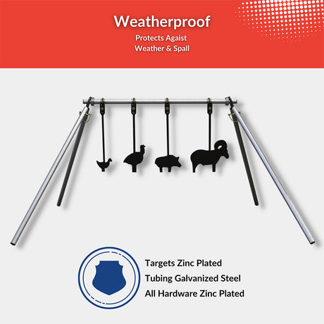 Weatherproof steel targets