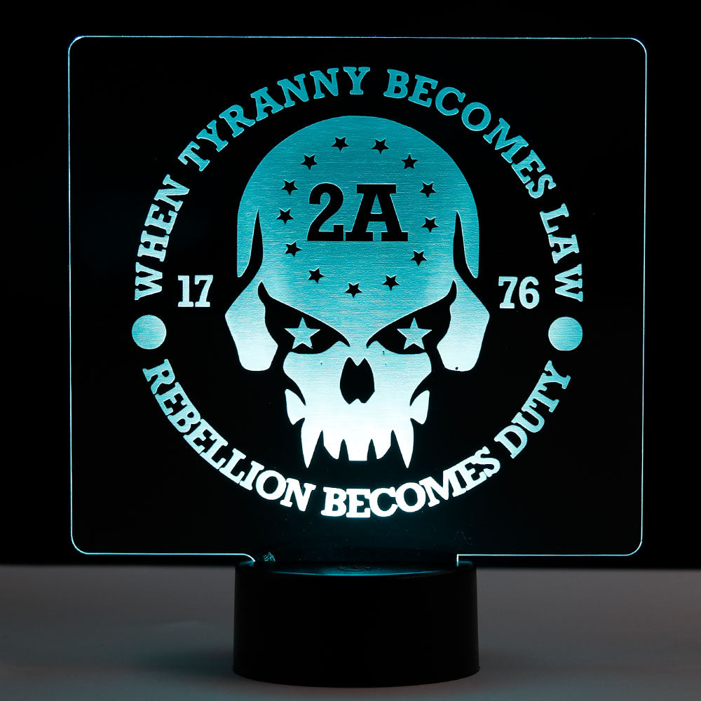 Rebellion Becomes Duty - Patriotic Led Sign