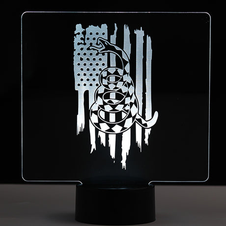Snek and Flag LED Sign