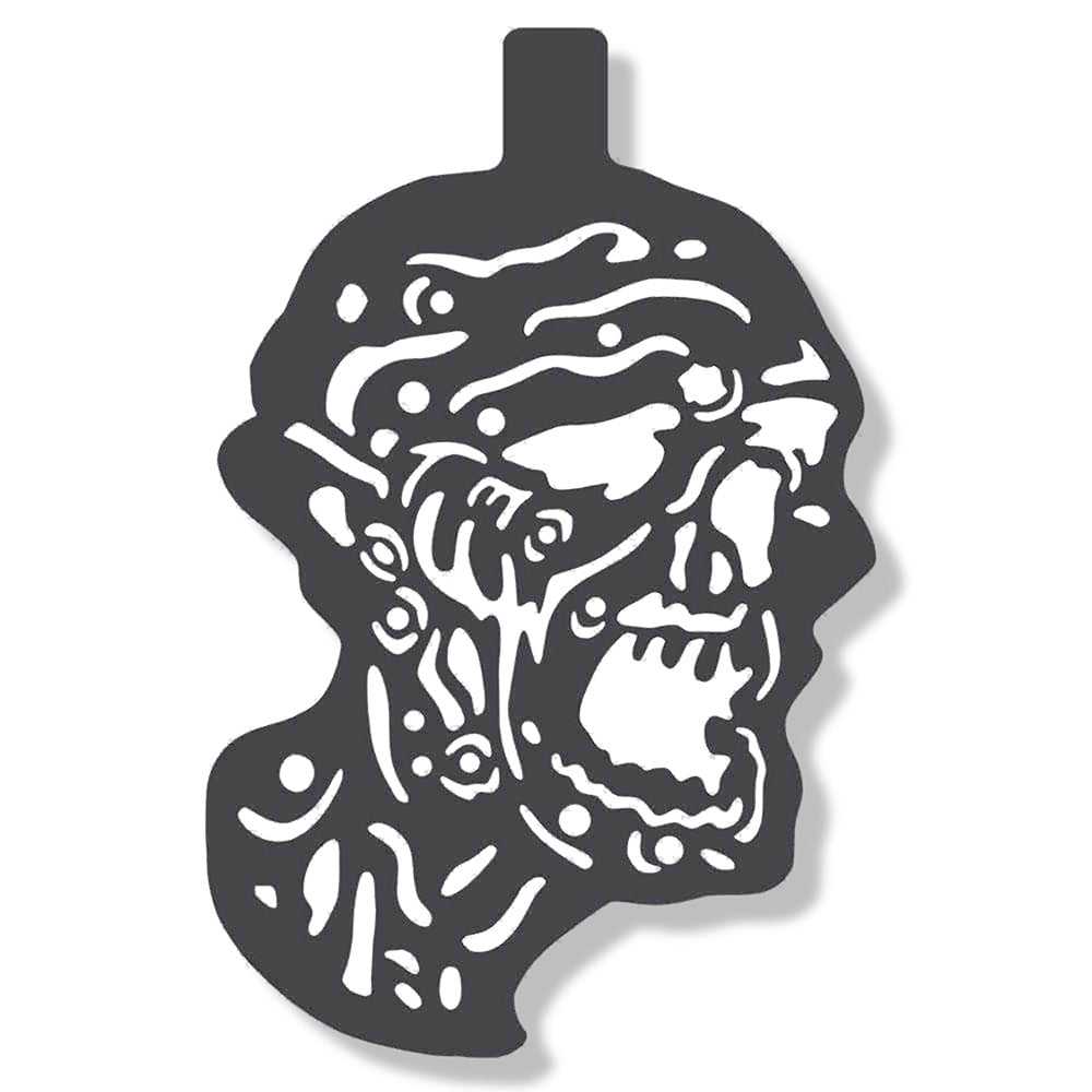 Magnetic Stencil Zombie Head