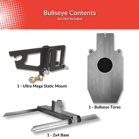 AR500 Steel Bullseye Torso With Stand