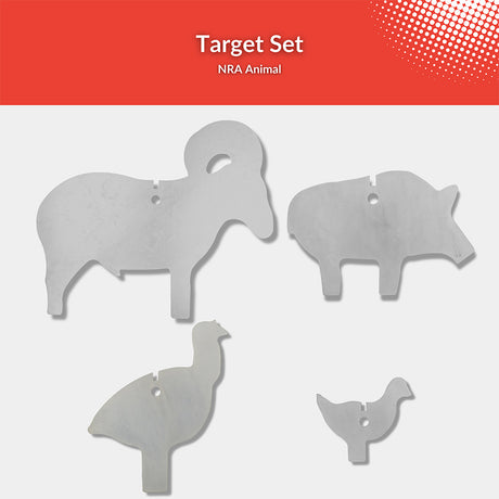 Metal NRA Animal Targets Made From AR500 Steel