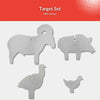 Metal NRA Animal Targets Made From AR500 Steel