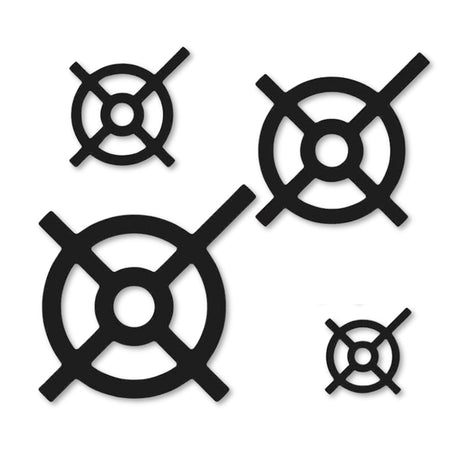 Magnetic Bullseye Target Stencil For Steel Gongs