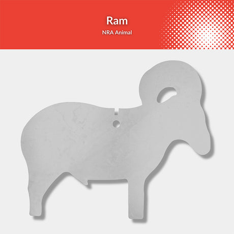 1/2 Scale AR500 Steel NRA Ram