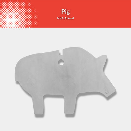1/2 Scale AR500 Steel NRA Pig