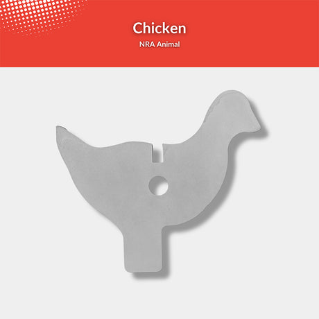 1/2 Scale AR500 Steel NRA Chicken