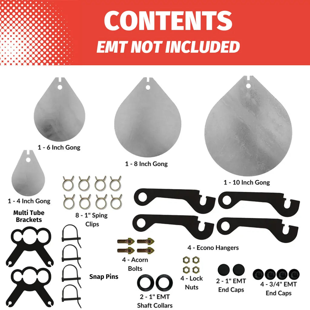 Multi Tube Mega Pack Metal Targets For Shooting