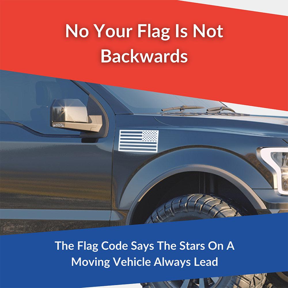 American pride flag magnets car decal