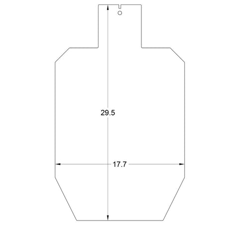 ipsc silhouette target dimensions