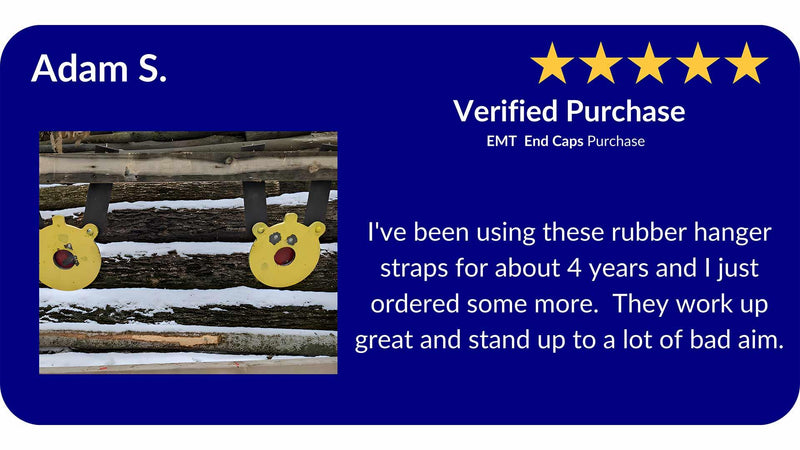 Steel target hangers with rubber straps review