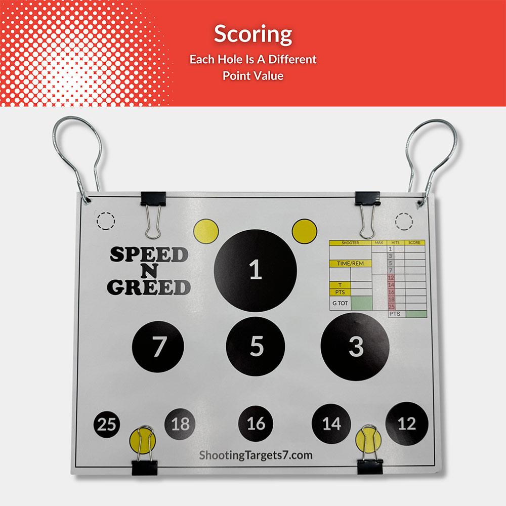 Speed N Greed AR500 Steel Shooting Target Game
