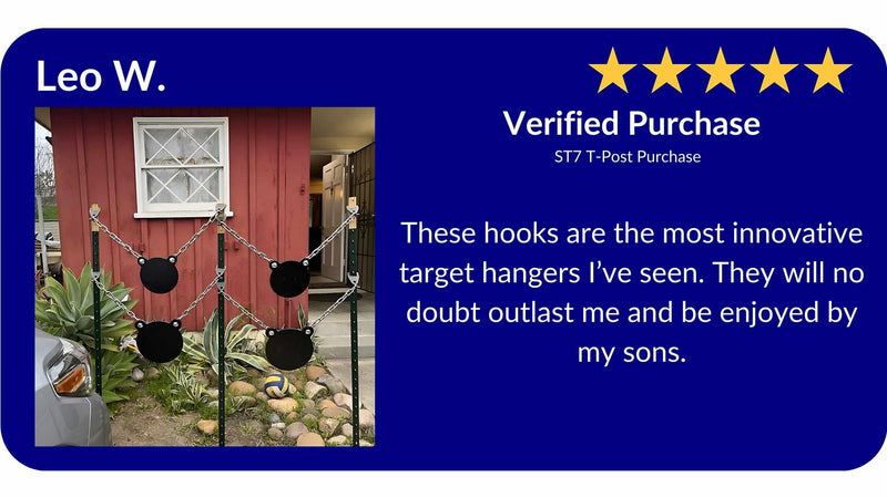 AR500 steel target T post hanger review