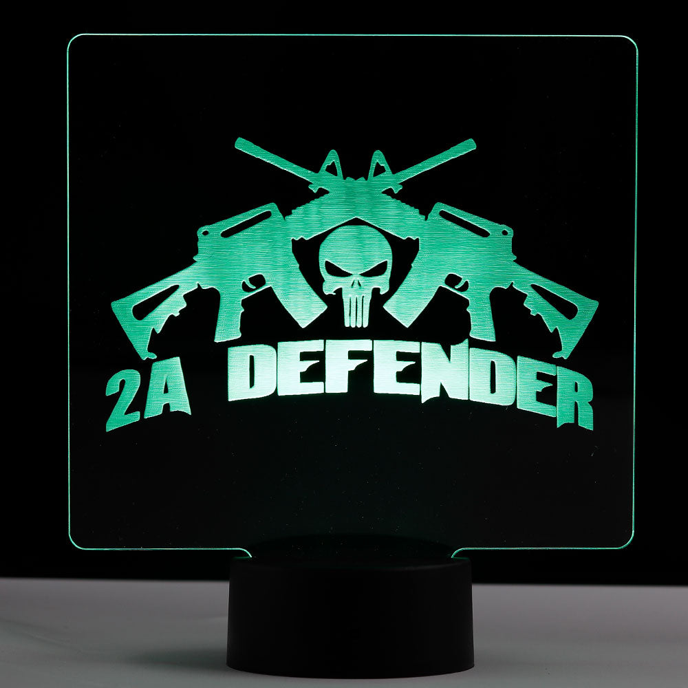 2a Defender - Patriotic Led Sign