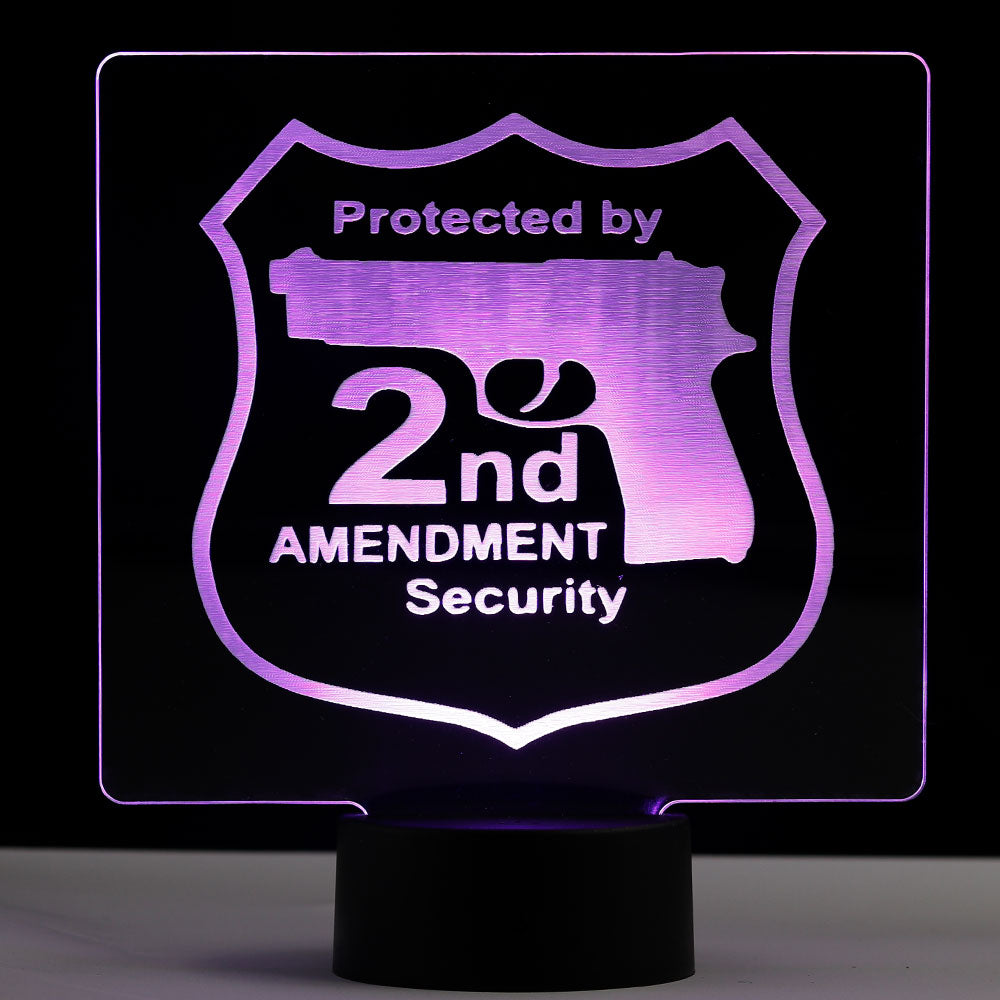 2a Security LED Backlit Sign ️ Fast FREE Shipping $99