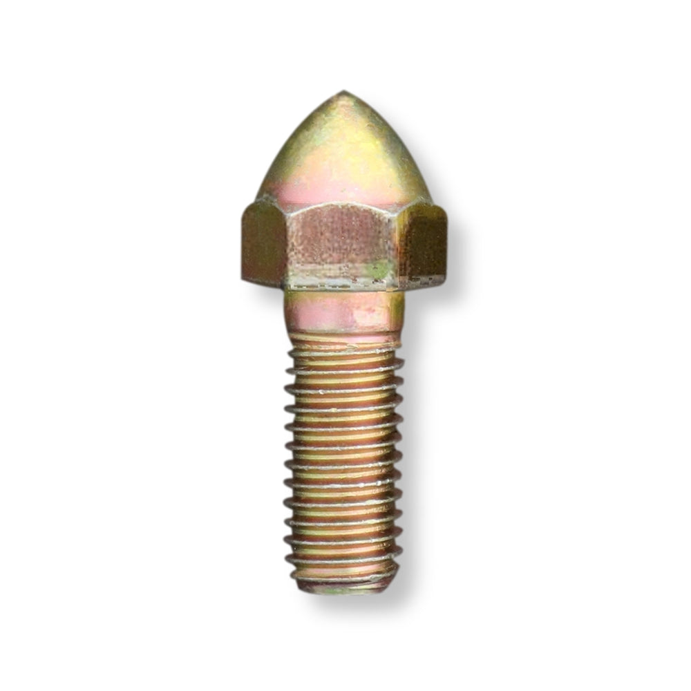 Zinc plated Ultra Mega acorn bolt with dome shaped head