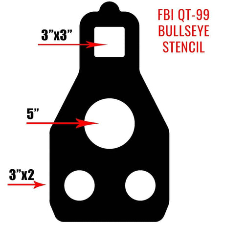 FBI QT BULLSEYE STENCIL
