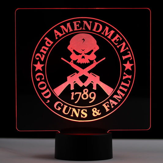 God Guns Family LED Sign