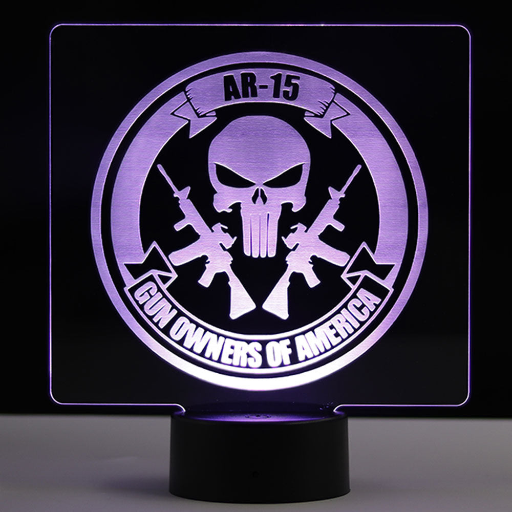 Gun Owners of America Patriotic Led Sign 🎯