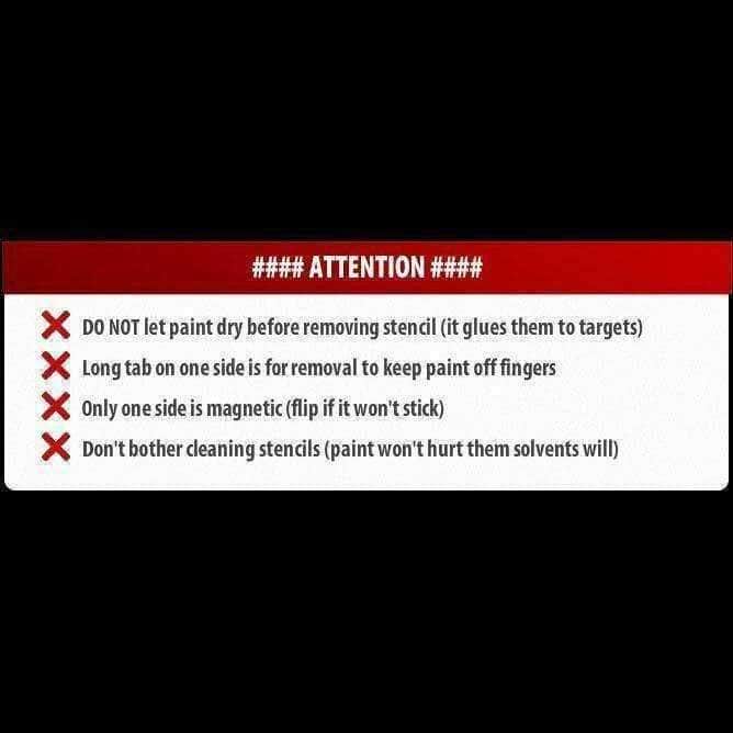 Magnetic Stencil Threat Figure