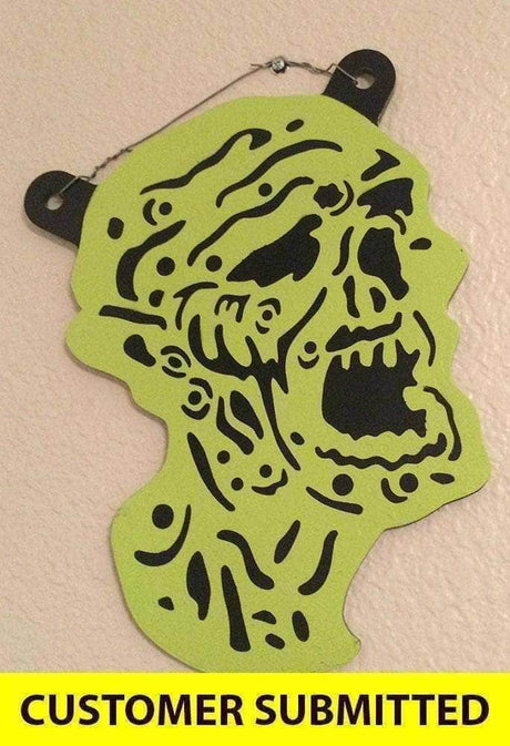 MAGNETIC STENCIL ZOMBIE HEAD