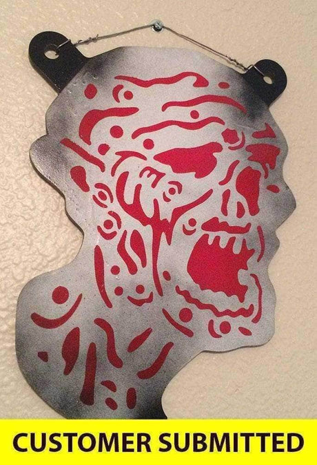 MAGNETIC STENCIL ZOMBIE HEAD