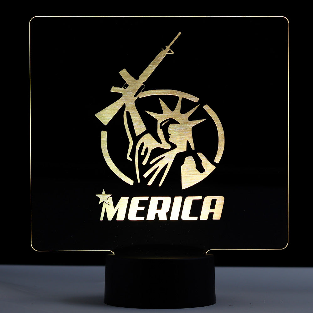 Merica - Patriotic Led Sign