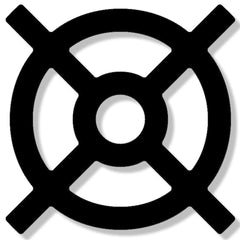 Magnetic steel target stencil