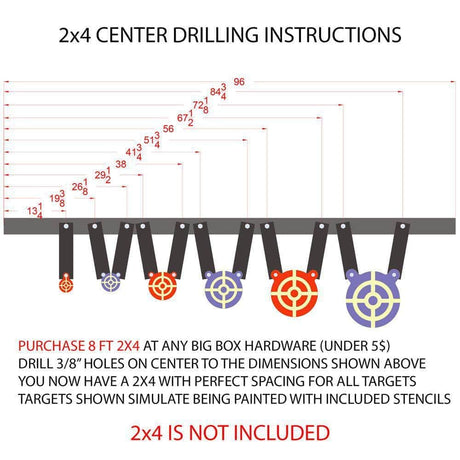 2x4 drilling instructions