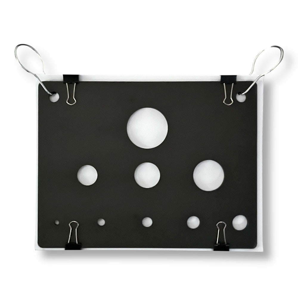 Speed N Greed reverse KYL steel target plate with six scoring holes
