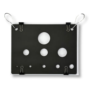 Speed N Greed reverse KYL steel target plate with six scoring holes