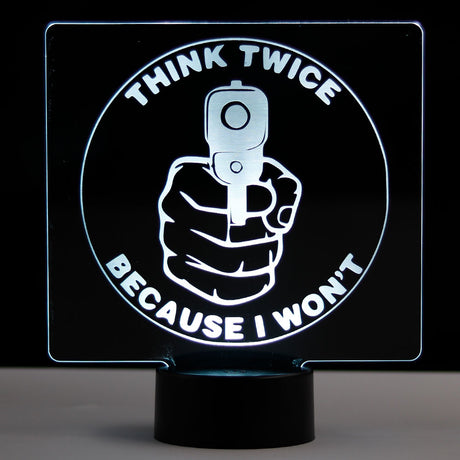Think Twice LED Sign 