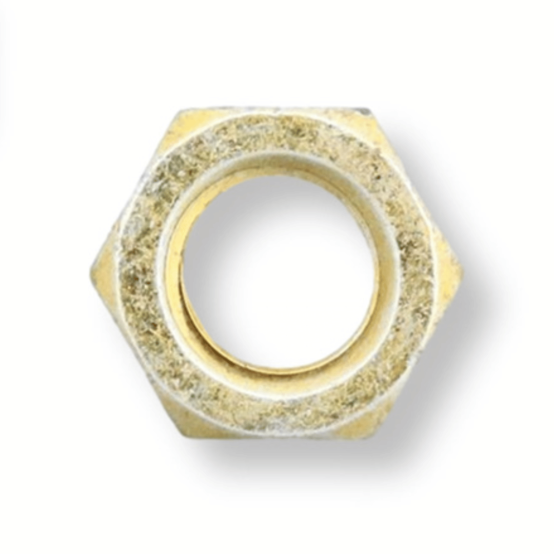 Zinc plated 2 way grade 8 locknut for steel target hardware